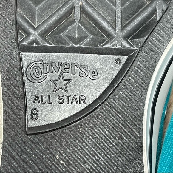 Converse Chuck Taylor All Star Teal Tropical Skull Triple Laces Mens 6 Womens 8 - Picture 14 of 16